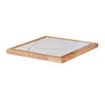 Rubberwood Edge in Cherry Color Sintered Stone Table Top - Image 2