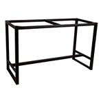 57" x 28" Rectangular Black Cast Iron Table Base, Heavy Duty for Indoor Use - Image 2