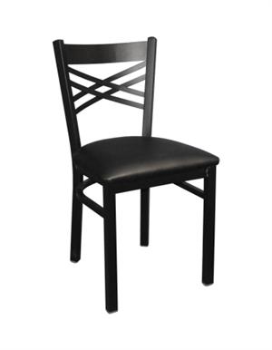 X Back Metal Chair