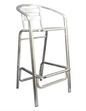Aluminum Barstool w/ Armrest, 25-BS