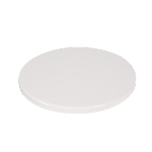 Round Indoor/Outdoor Plain White Resin Table Tops
