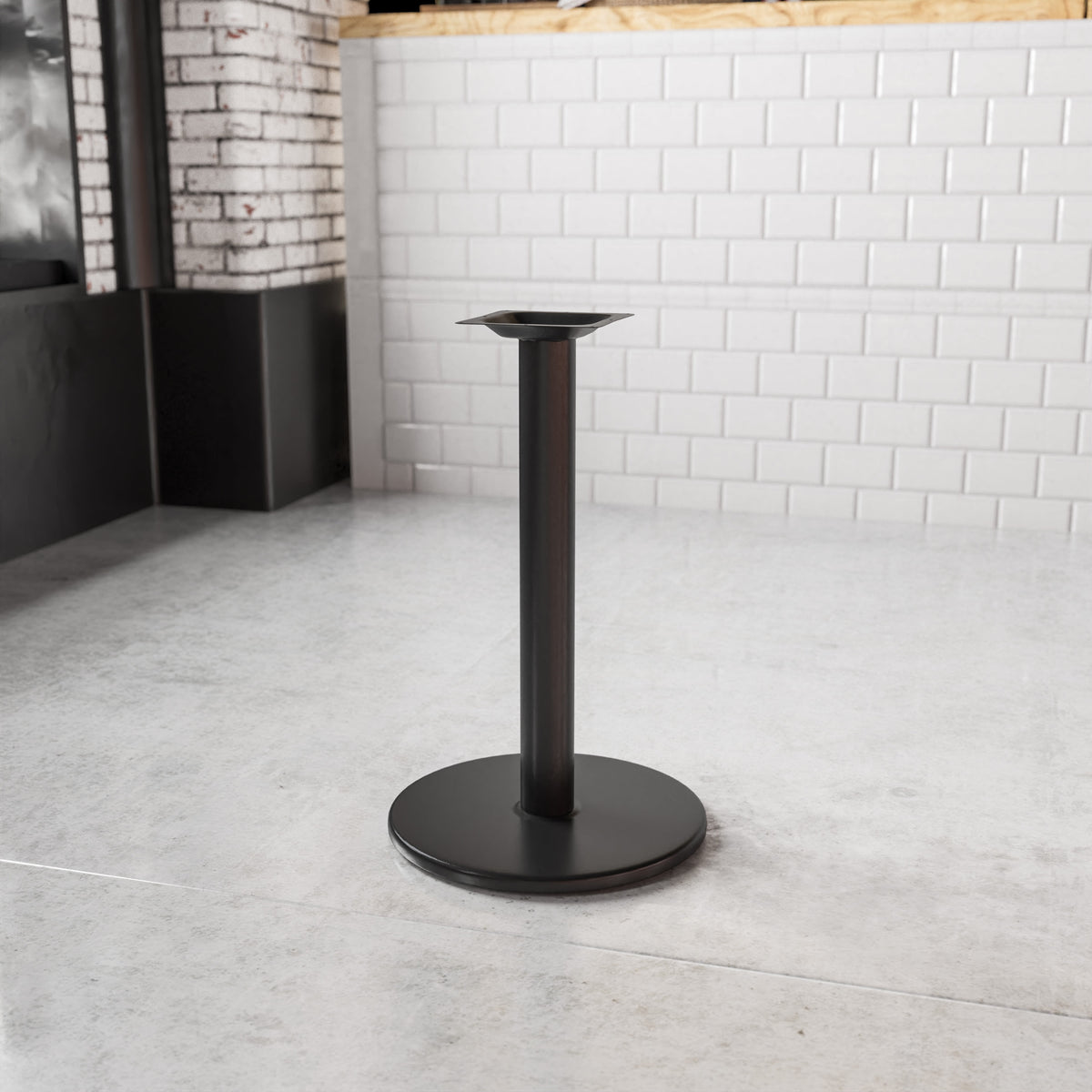 18" Round Restaurant Table Base with 3" Dia. Table Height Column - Image 2