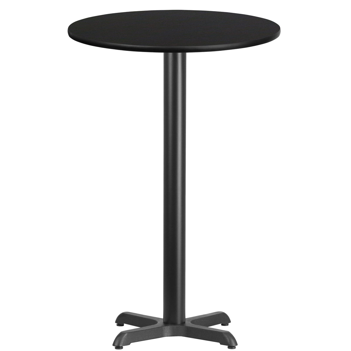 24'' Round Laminate Table Top with 22'' x 22'' Bar Height Table Base - Image 3