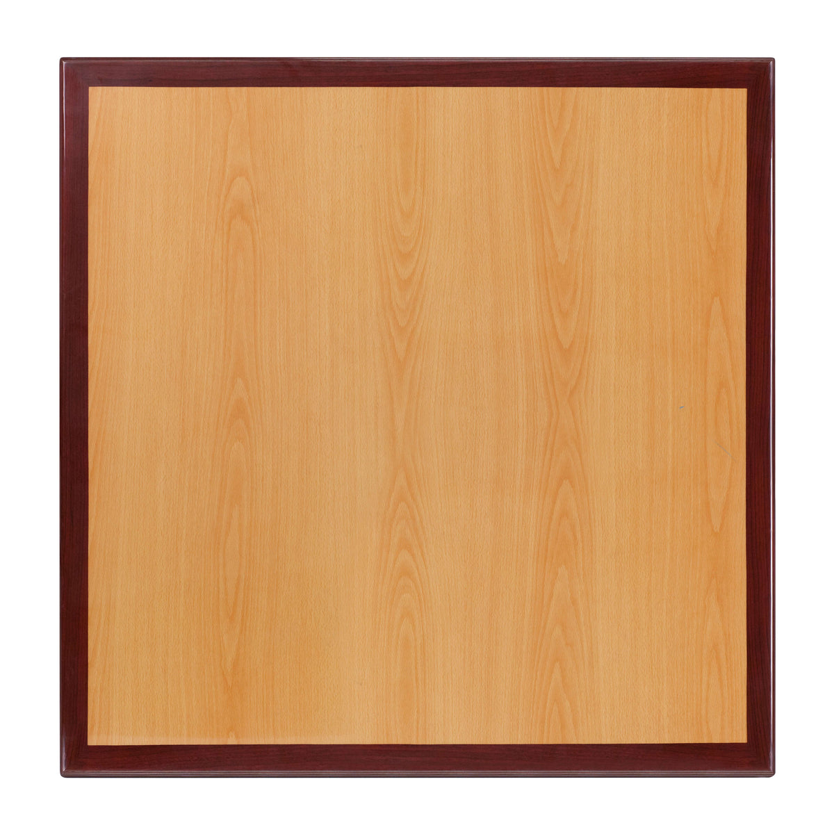 24" Square 2-Tone High-Gloss Resin Table Top with 2" Thick Drop-Lip