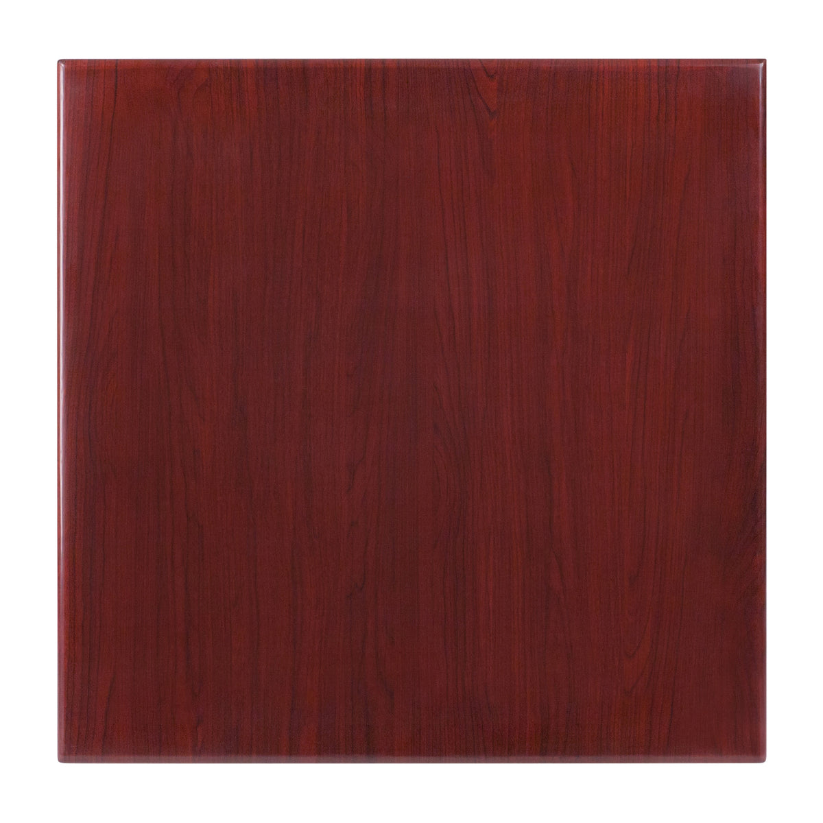 24'' Square High-Gloss Resin Table Top with 2'' Thick Drop-Lip - Image 2