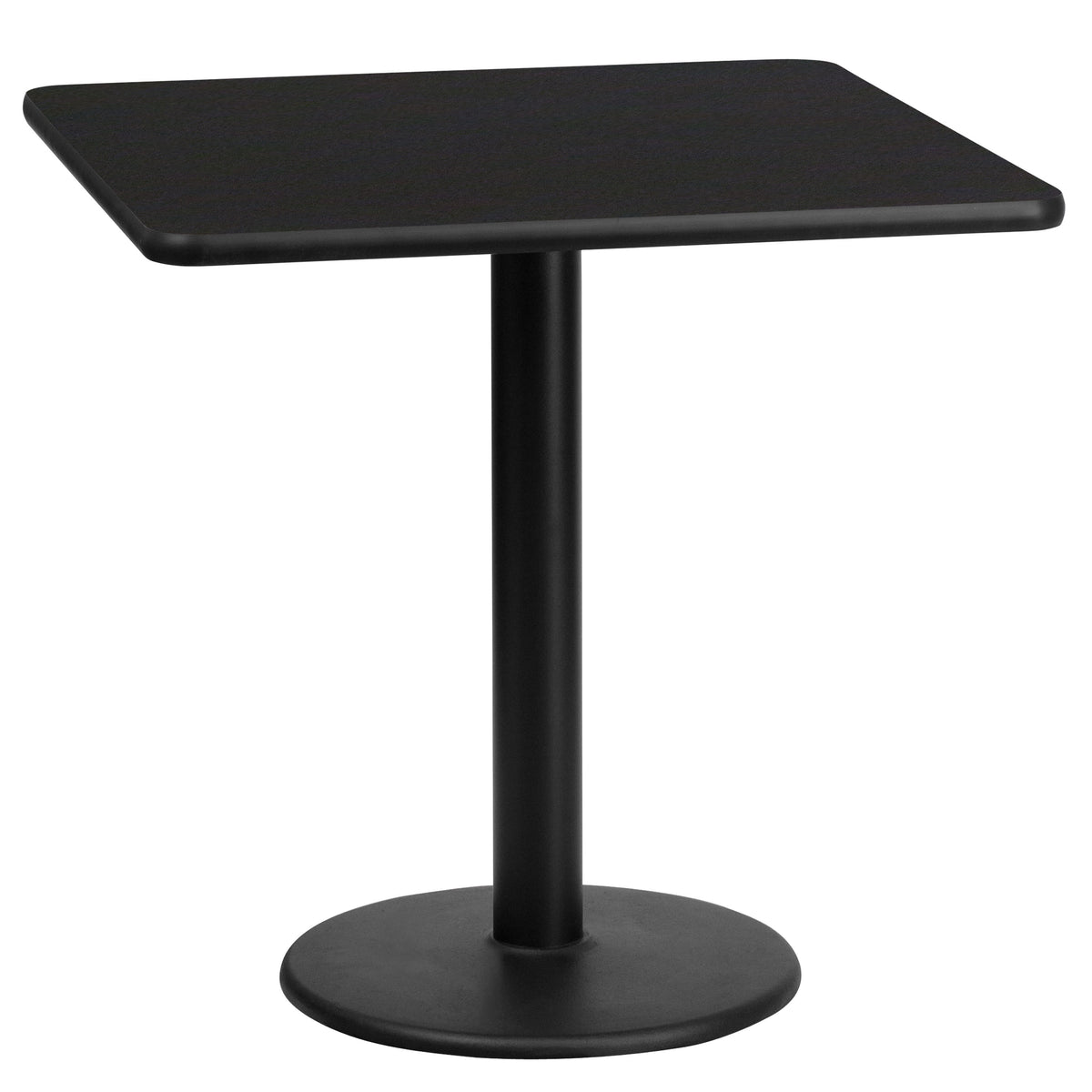 24'' Square Laminate Table Top with 18'' Round Table Height Base - Image 3