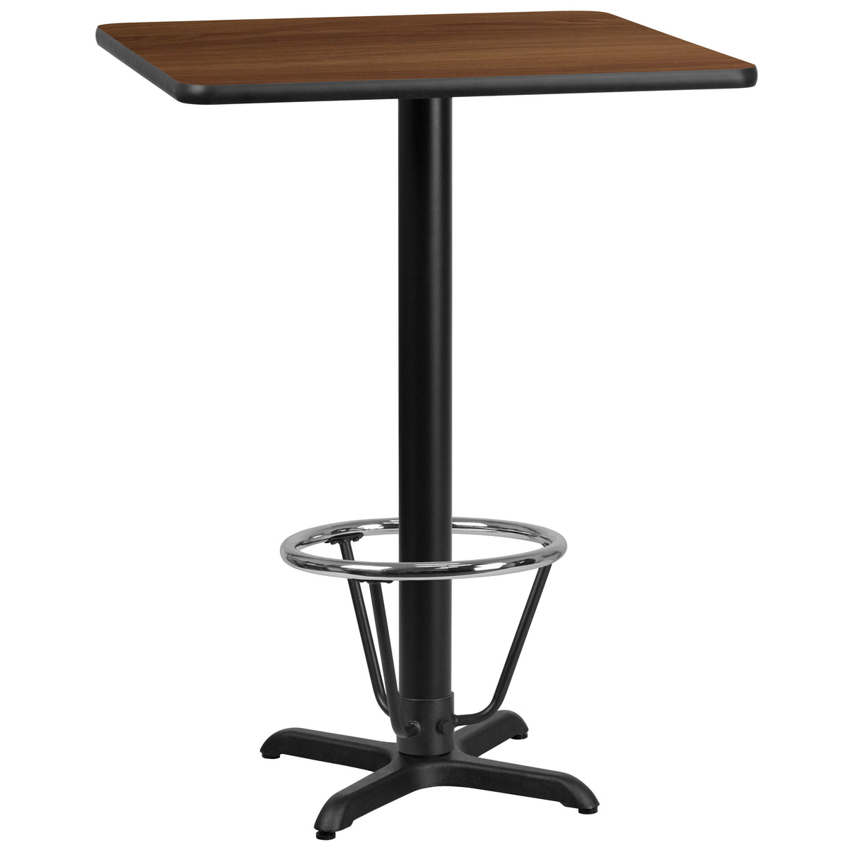 24'' Square Laminate Table Top with 22'' x 22'' Bar Height Table Base - Image 2