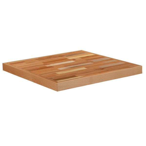 24" Square Butcher Block Style Table Top - Restaurant Table Top