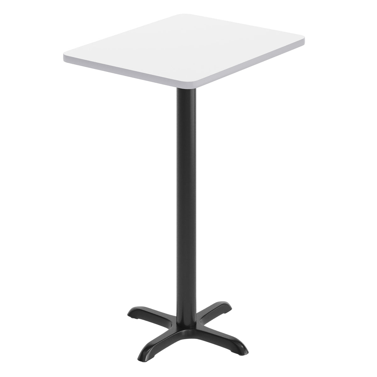 24'' x 30'' Rectangular Table Top with 22'' x 22'' Bar Height Table Base