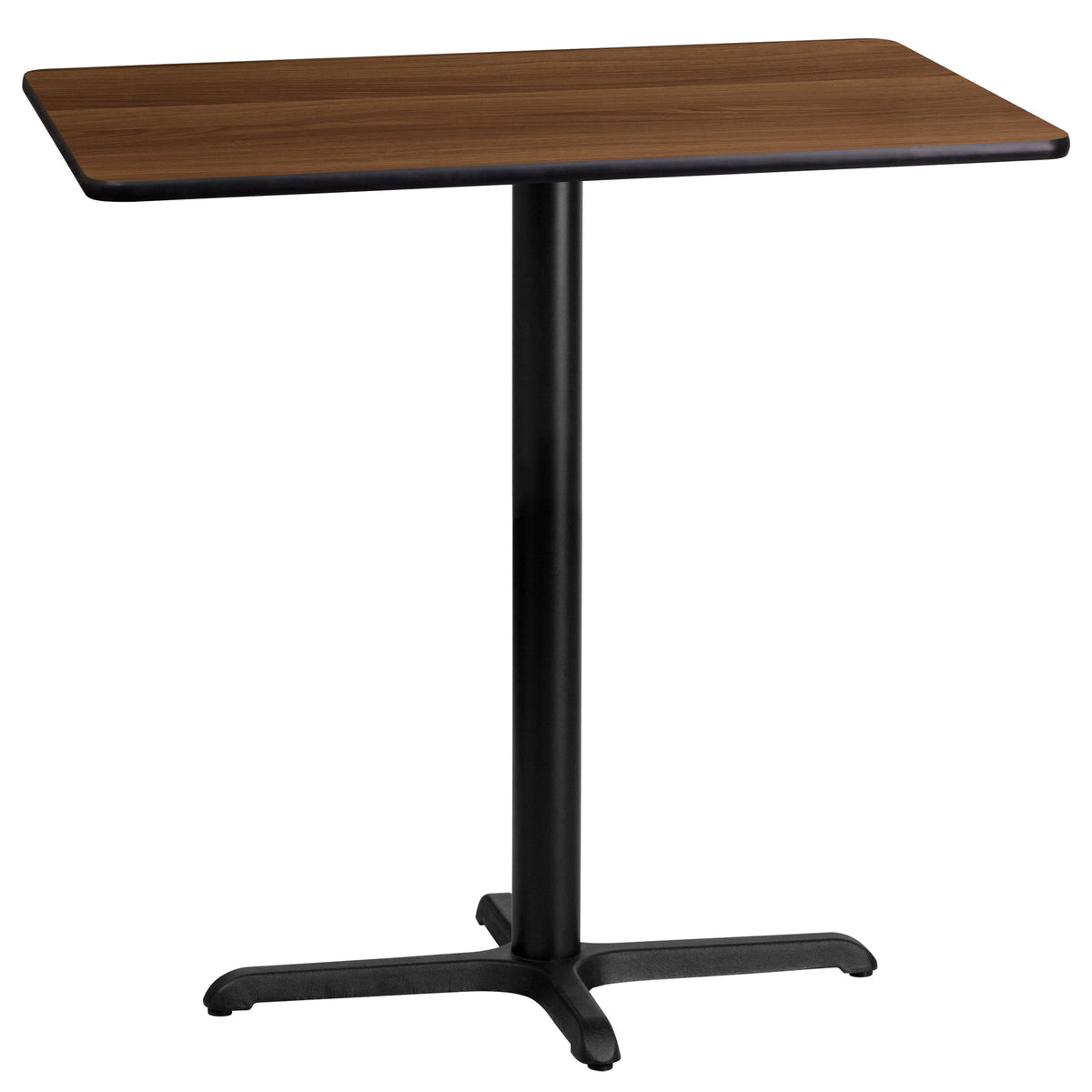 24'' x 42'' Rectangular Table Top with 23.5'' x 29.5'' Bar Height Table Base - Image 3