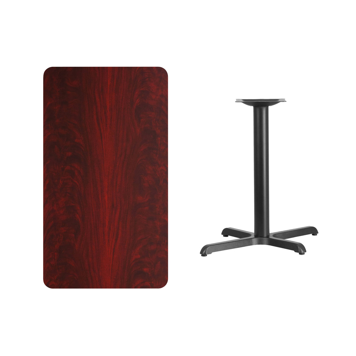 24'' x 42'' Rectangular Laminate Table Top w/ 23.5'' x 29.5'' Table Height Base - Image 3
