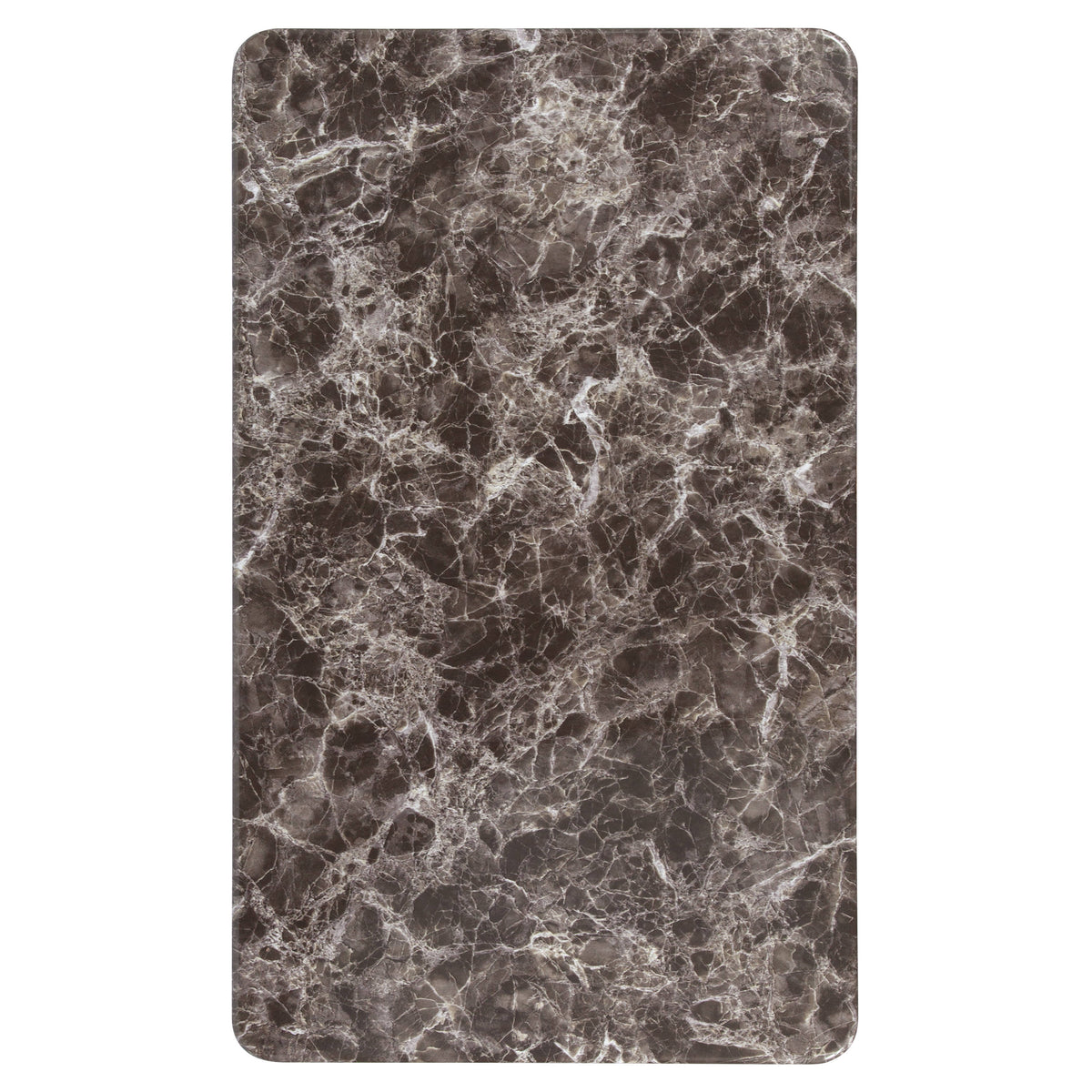 24" x 42" Rectangular Gray Marble Laminate Table Top - Restaurant Furniture - Image 4