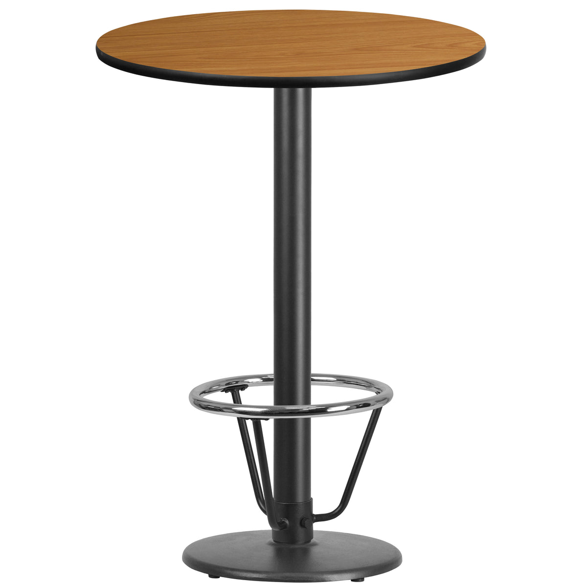 30'' Round Laminate Table Top with 18'' Round Bar Height Table Base - Image 2