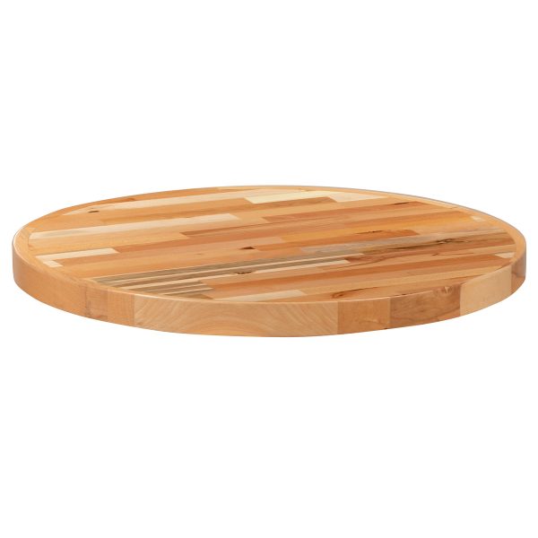 30" Round Butcher Block Style Table Top - Restaurant Table Top