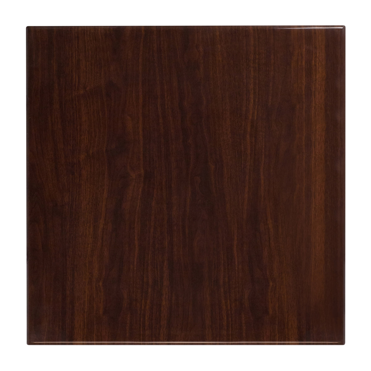 30'' Square High-Gloss Resin Table Top with 2'' Thick Drop-Lip - Image 3