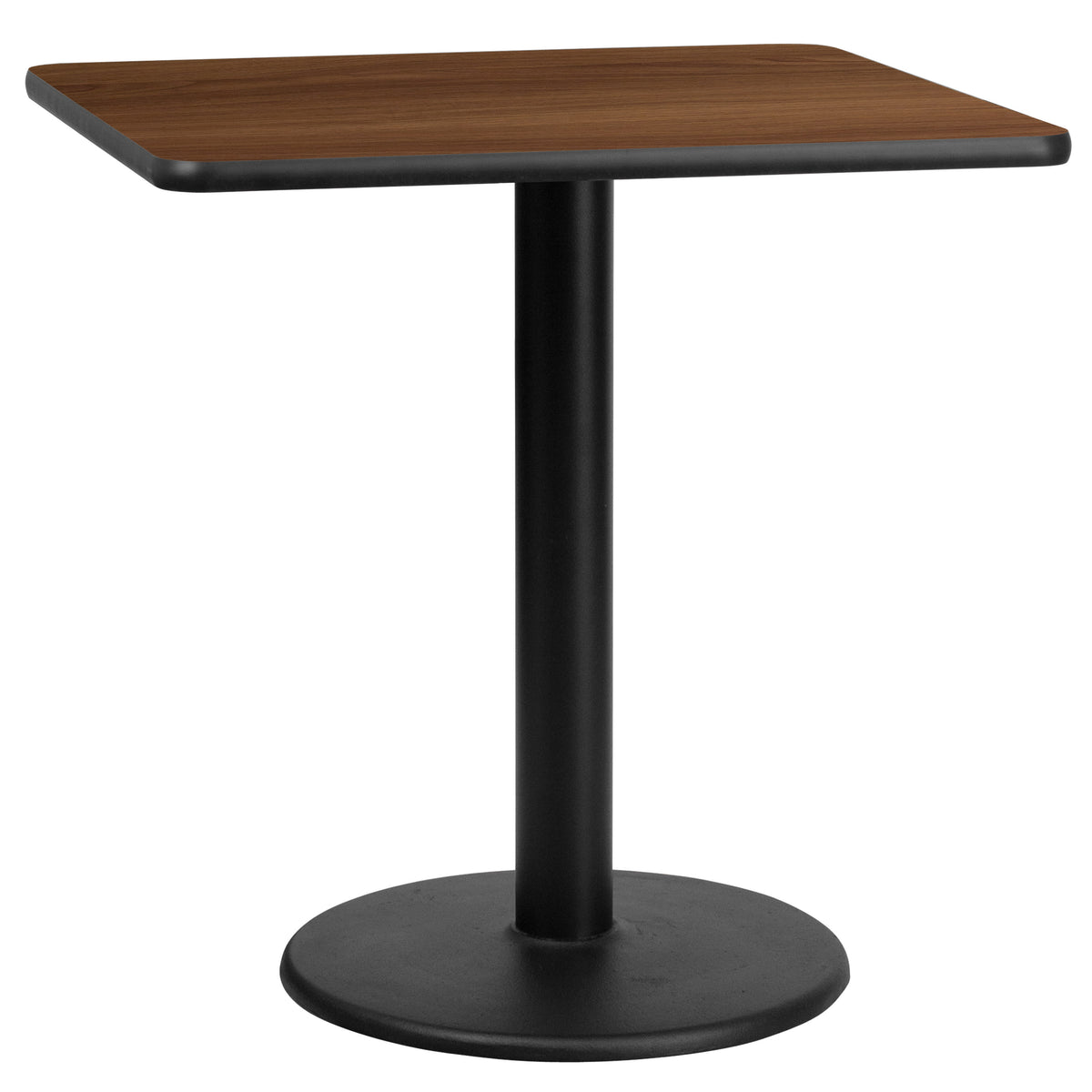 30'' Square Laminate Table Top with 18'' Round Table Height Base - Image 4