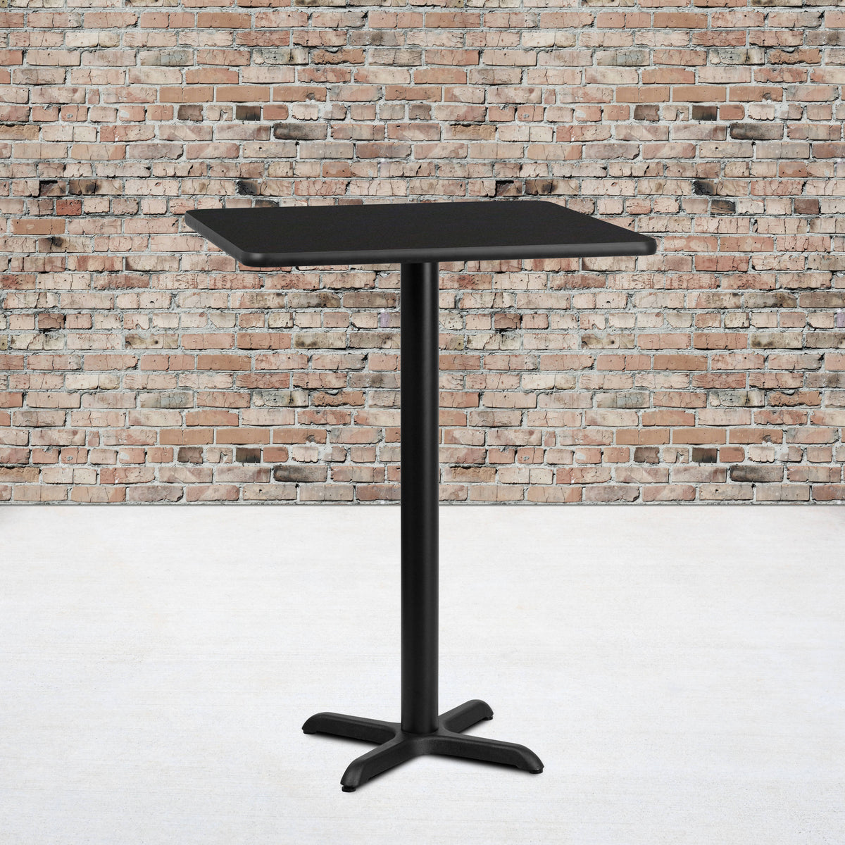 30'' Square Laminate Table Top with 22'' x 22'' Bar Height Table Base - Image 2