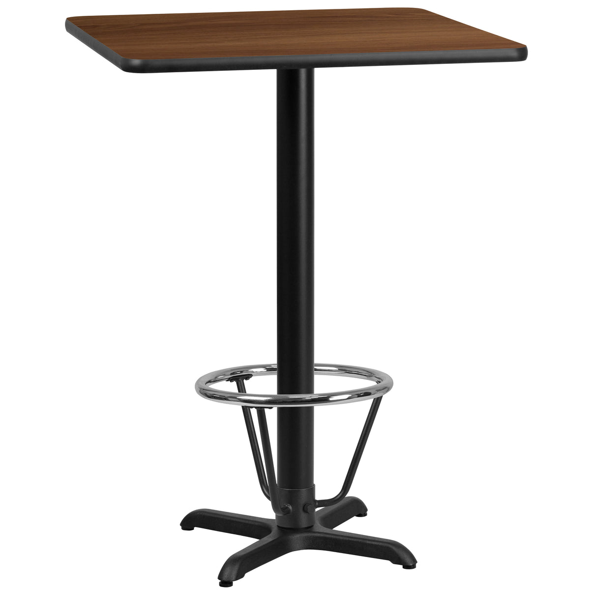 30'' Square Laminate Table Top with 22'' x 22'' Bar Height Table Base
