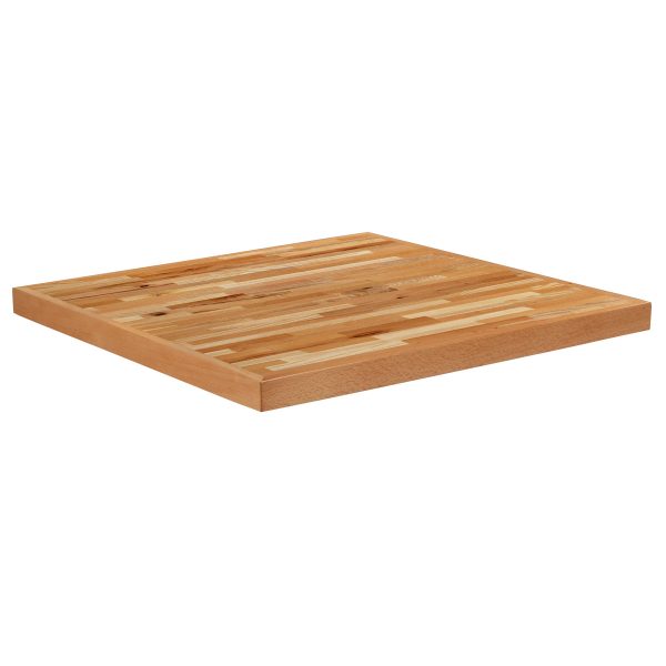 30" Square Butcher Block Style Table Top - Restaurant Table Top
