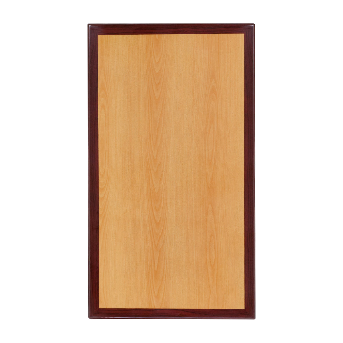 30" x 42" 2-Tone High-Gloss Resin Table Top with 2" Thick Drop-Lip