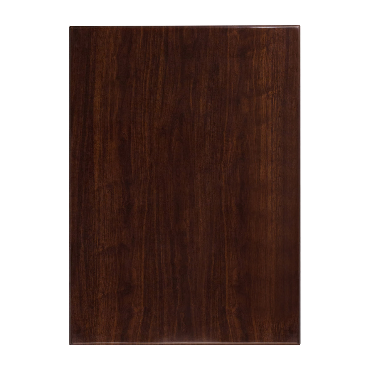 30'' x 42'' High-Gloss Resin Table Top with 2'' Thick Drop-Lip