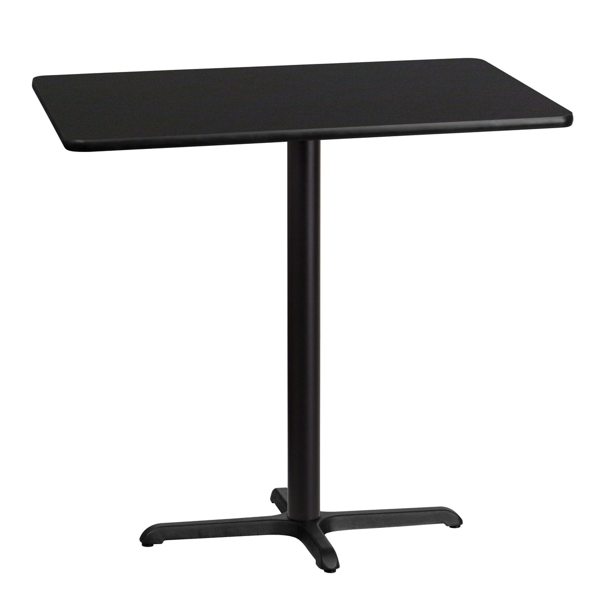 30'' x 42'' Rectangular Table Top with 23.5'' x 29.5'' Bar Height Table Base - Image 4