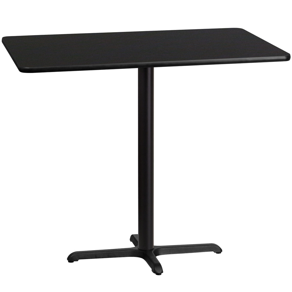 30'' x 48'' Rectangular Table Top with 23.5'' x 29.5'' Bar Height Table Base