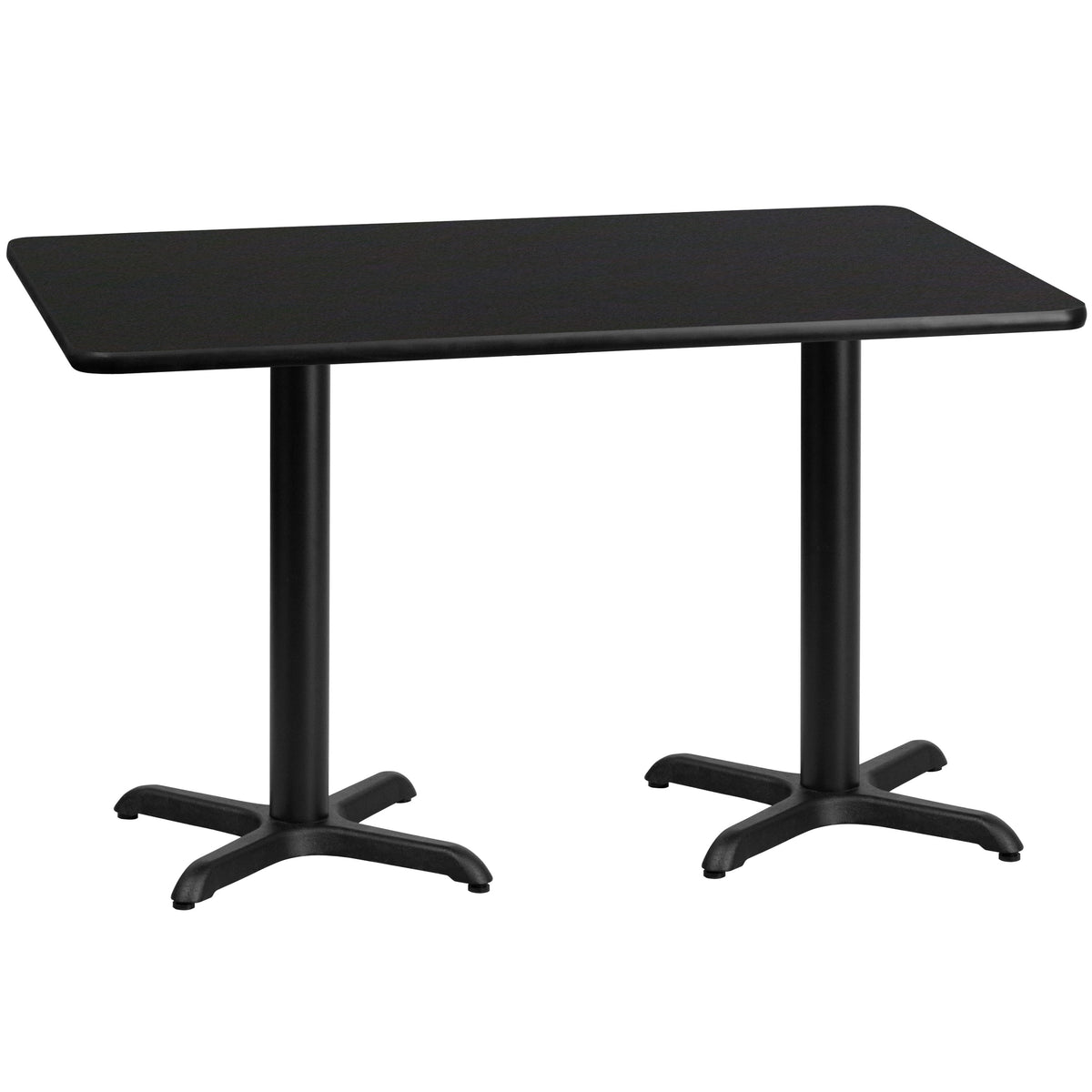 30'' x 60'' Rectangular Laminate Table Top with 22'' x 22'' Table Height Bases