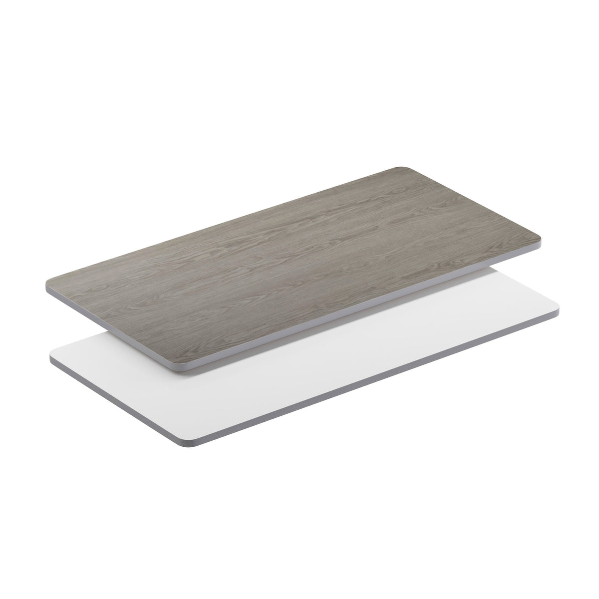 30" x 60" Rectangular Table Top with Reversible Laminate Top - Image 2