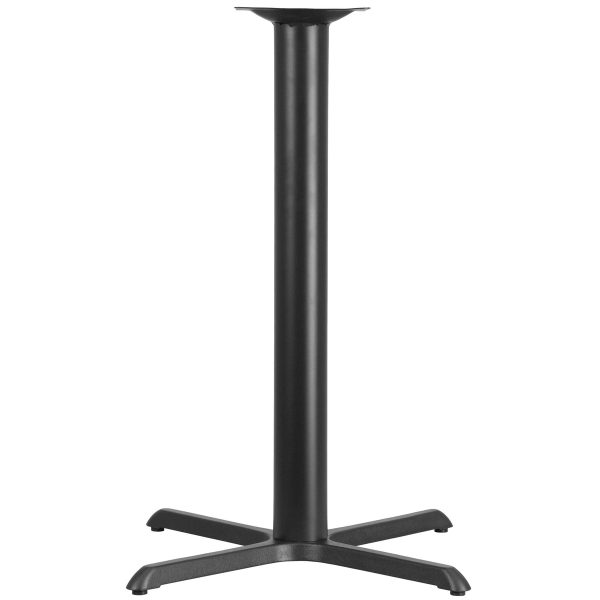 33" x 33" Restaurant Table X-Base with 4" Dia. Bar Height Column