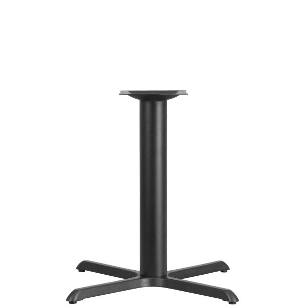 33" x 33" Restaurant Table X-Base with 4" Dia. Table Height Column