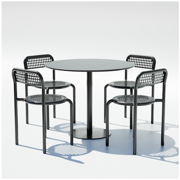 36" Pedestal Coffee Set