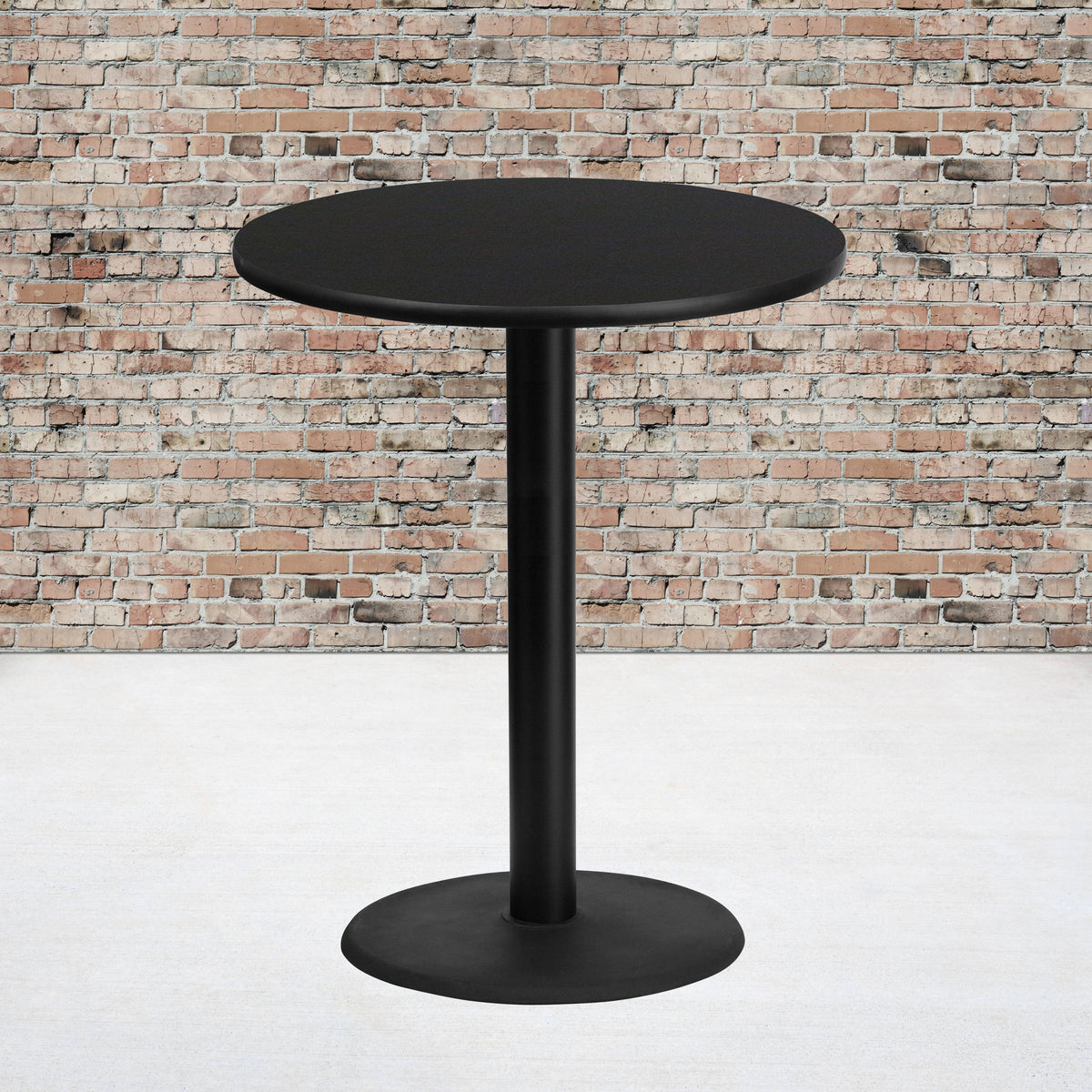 36'' Round Laminate Table Top with 24'' Round Bar Height Table Base - Image 2