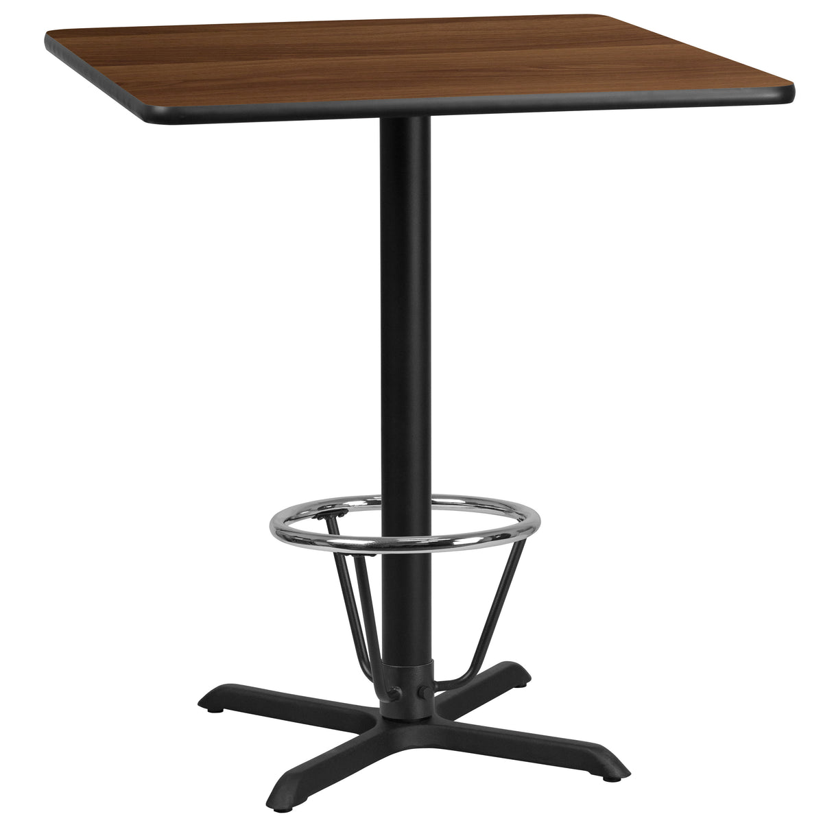 36'' Square Laminate Table Top with 30'' x 30'' Bar Height Table Base - Image 2