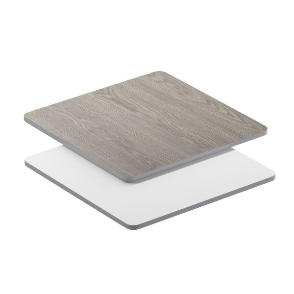 36" Square Table Top with Reversible Laminate Top
