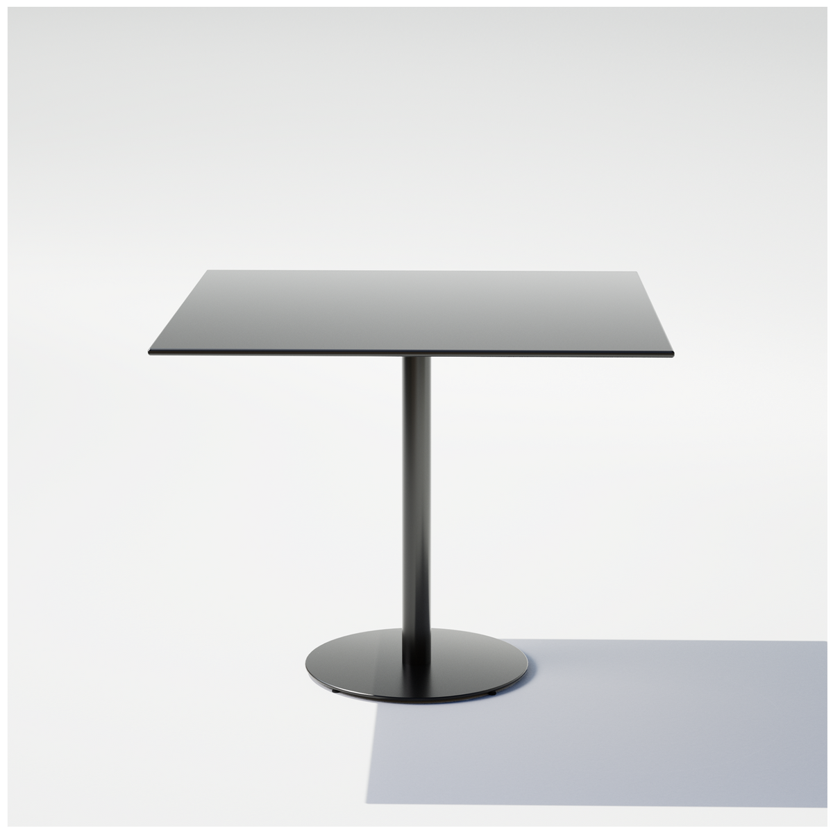 Square Pedestal Cafe Table - Image 3