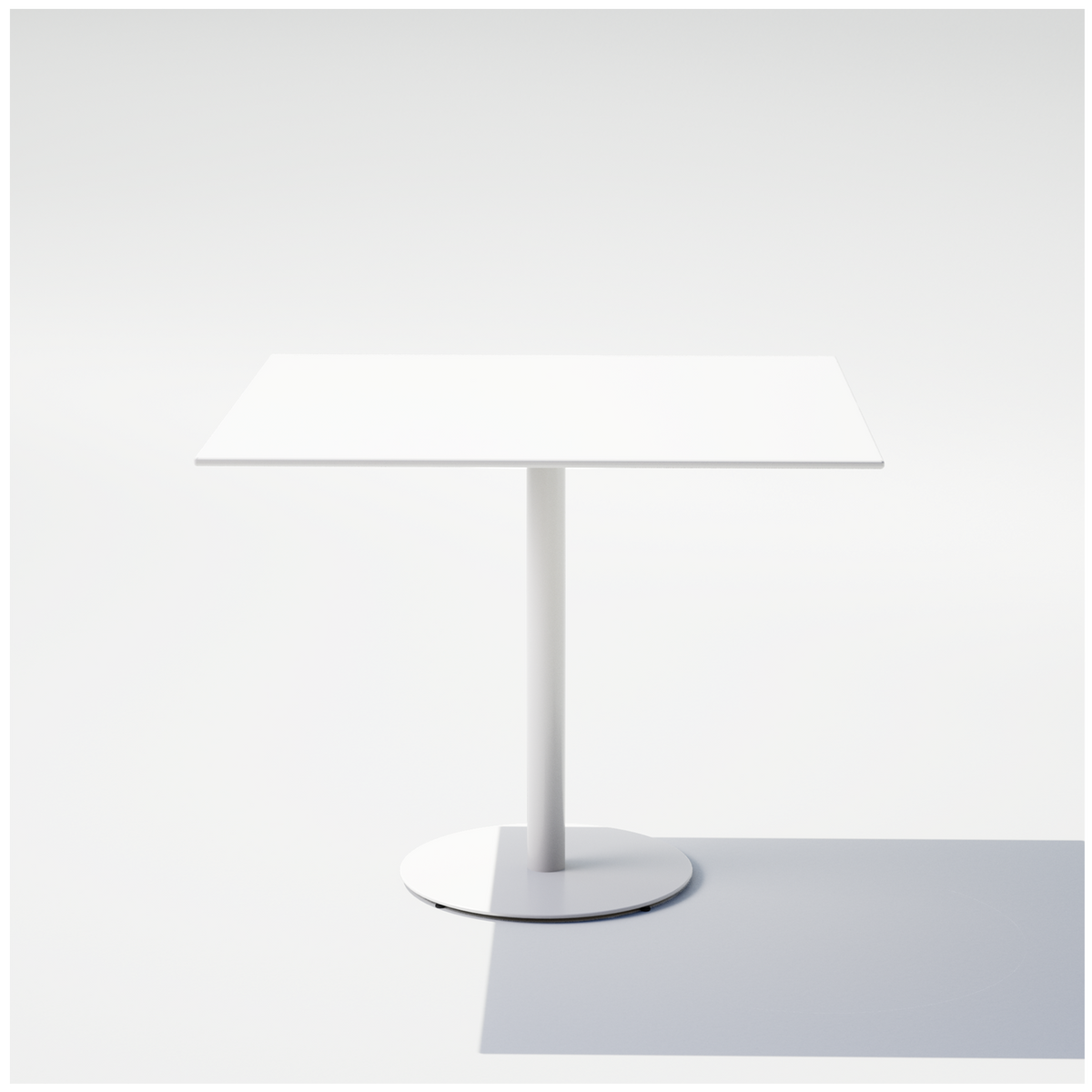 Square Pedestal Cafe Table - Image 4