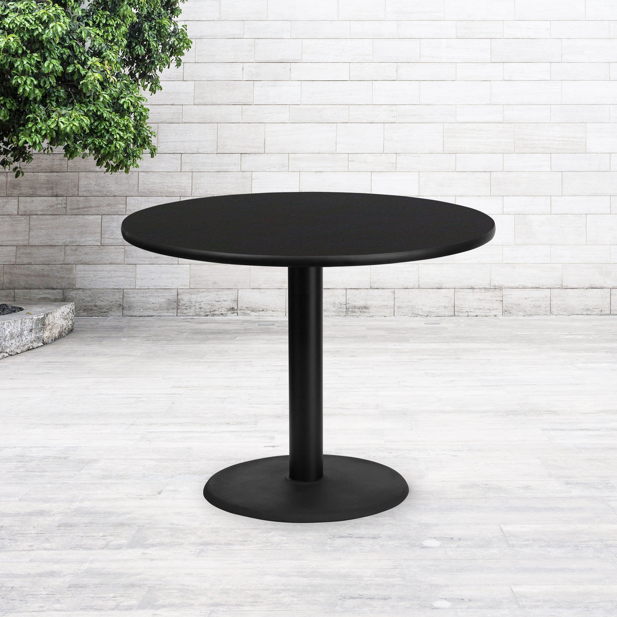 42'' Round Laminate Table Top with 24'' Round Table Height Base - Image 2