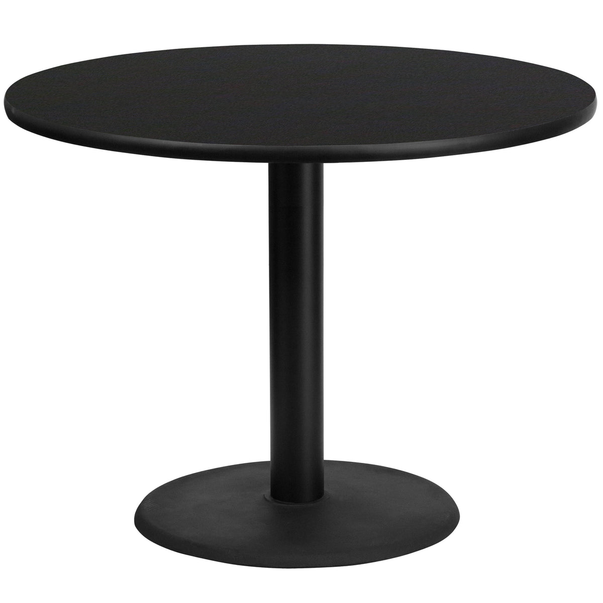 42'' Round Laminate Table Top with 24'' Round Table Height Base - Image 3