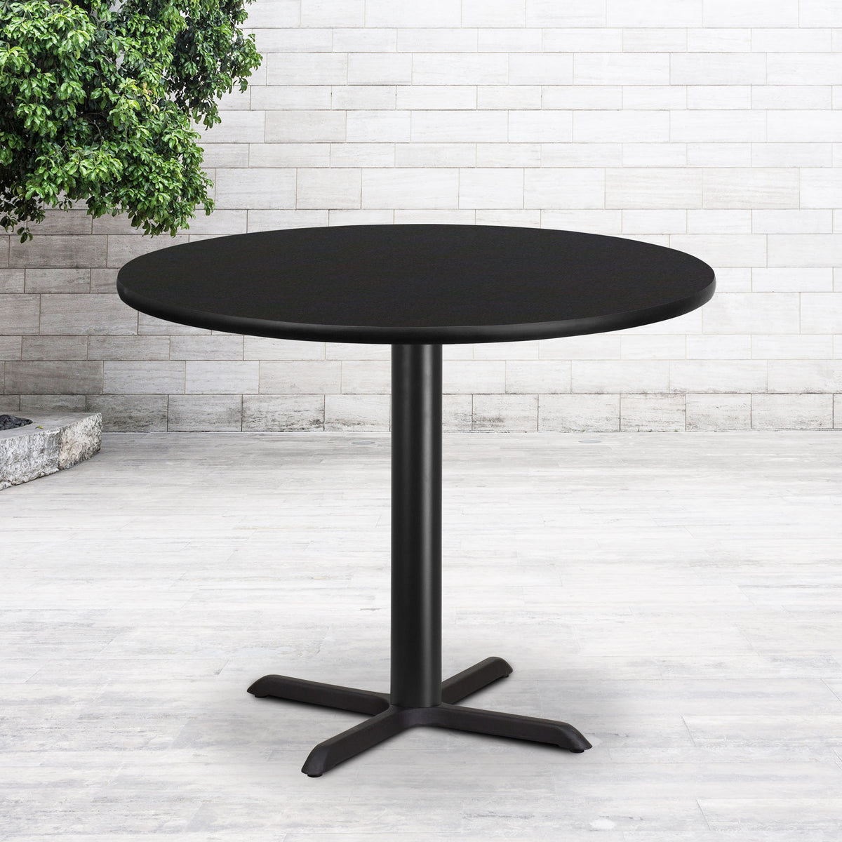 42'' Round Laminate Table Top with 33'' x 33'' Table Height Base - Image 4