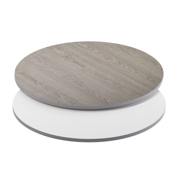 42" Round Table Top with Reversible Laminate Top