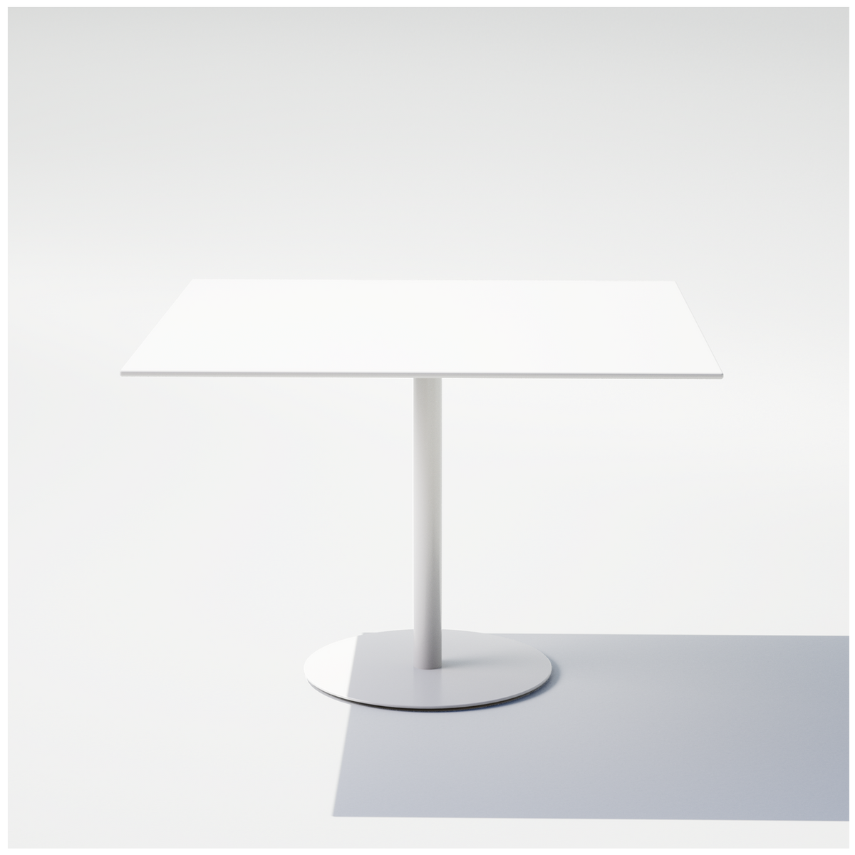 Square Pedestal Cafe Table - Image 2