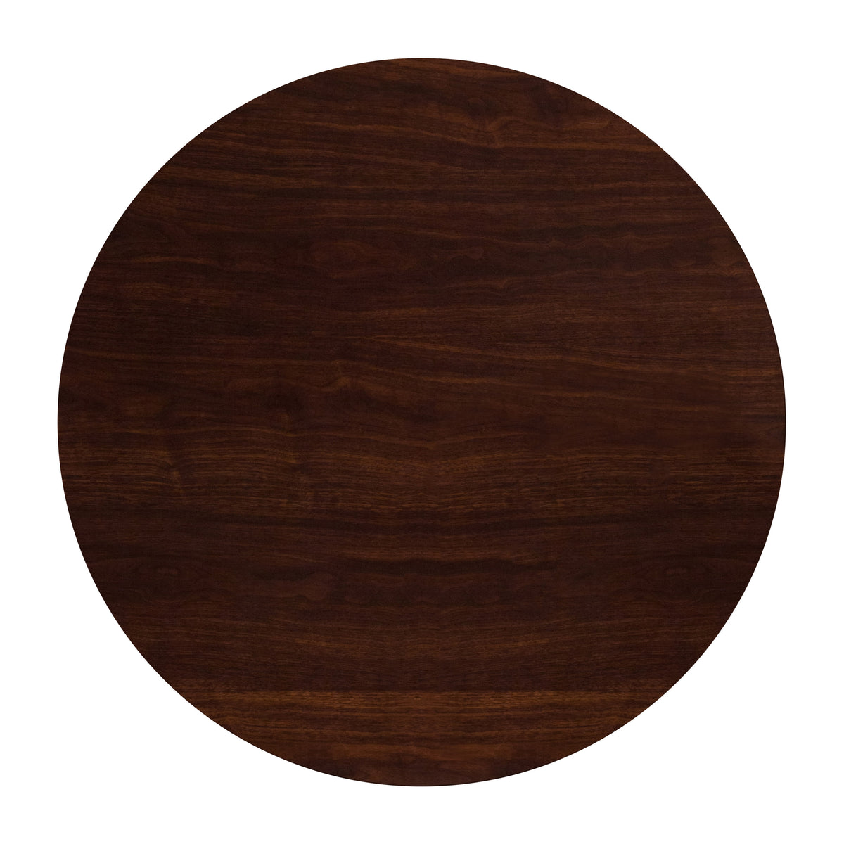 48'' Round High-Gloss Resin Table Top with 2'' Thick Drop-Lip - Image 3
