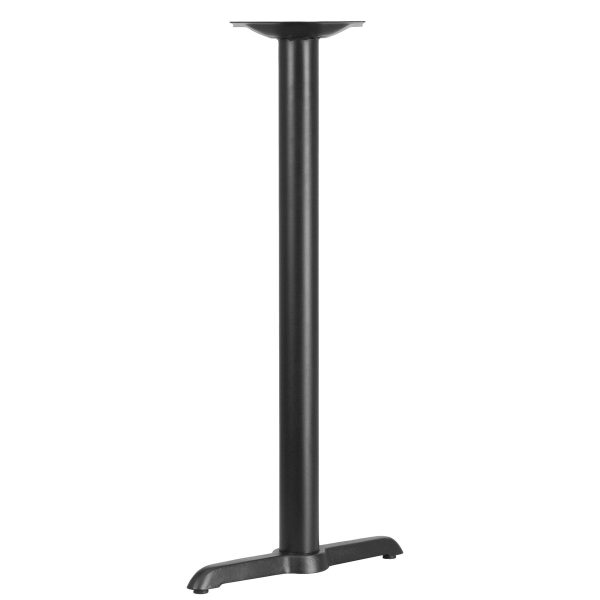 5" x 22" Restaurant Table T-Base with 3" Dia. Bar Height Column