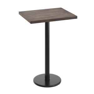 30"L x 24"W Solid Wood Commercial Tabletop with 18" Bar Height Base