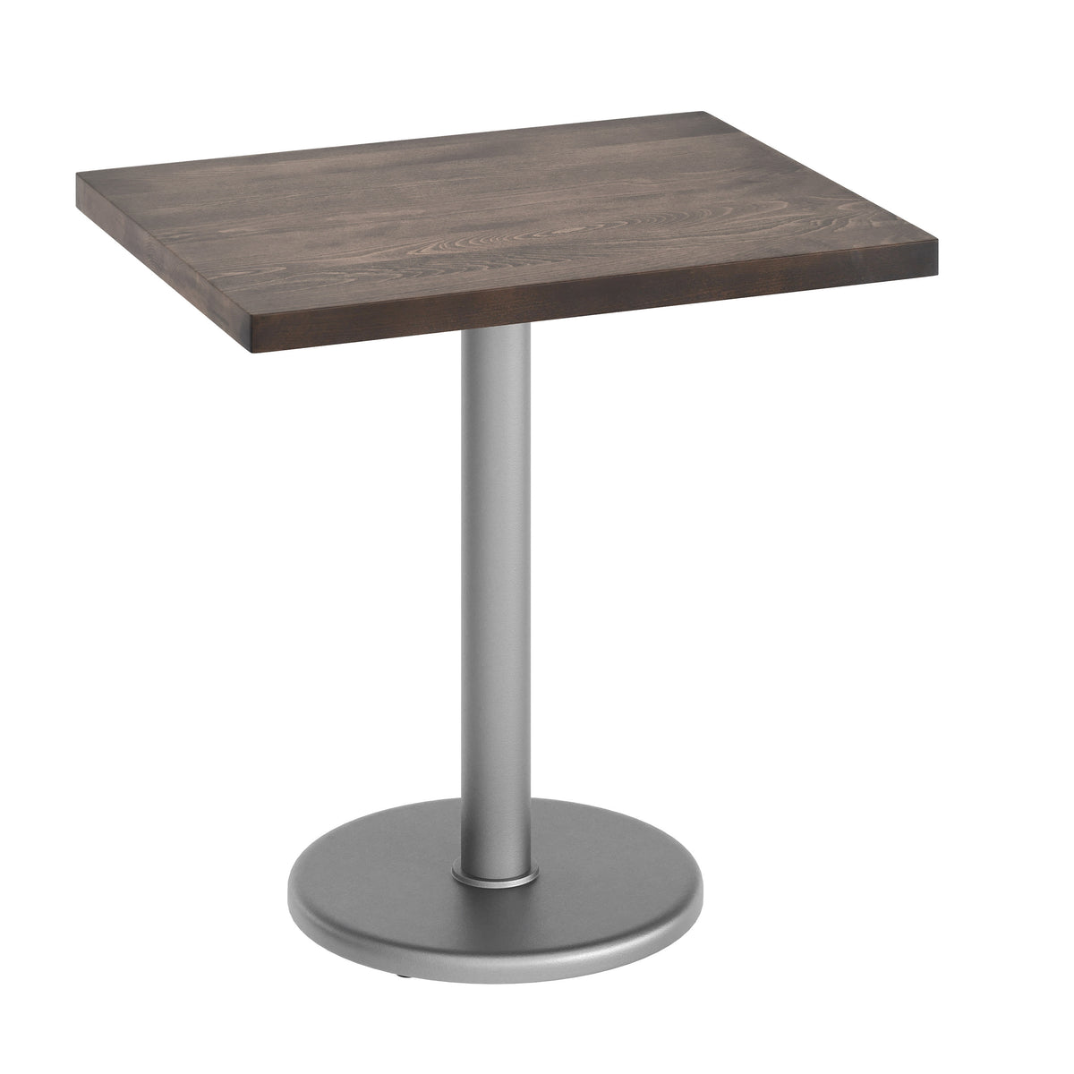 30"L x 24"W Solid Wood Commercial Tabletop with 18" Dining Height Base