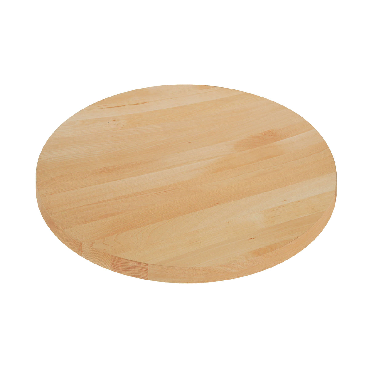 30" Round Commercial Solid Wood Tabletop with Support Bars for Indoor Use