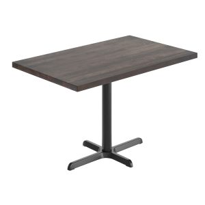 48"L x 30"W Solid Wood Tabletop w/ 23.75" x 29.5" Dining Height X-Base