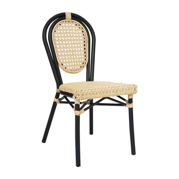 All-Weather Commercial Paris Chair with Metal Frame