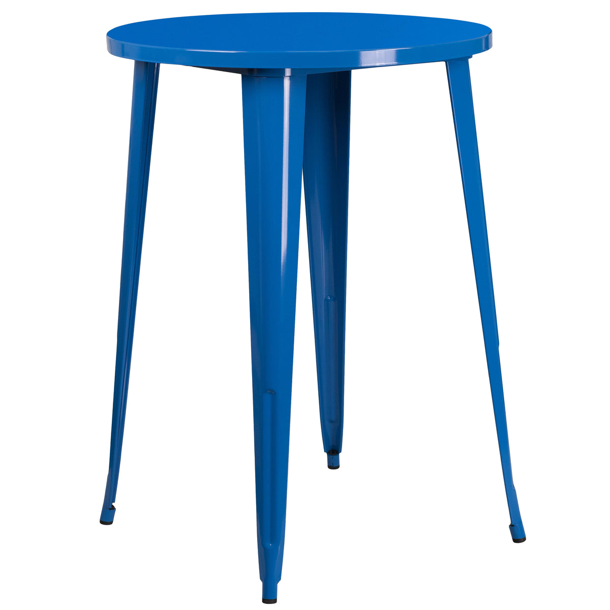 30'' Round Metal Indoor-Outdoor Bar Height Table - Image 3